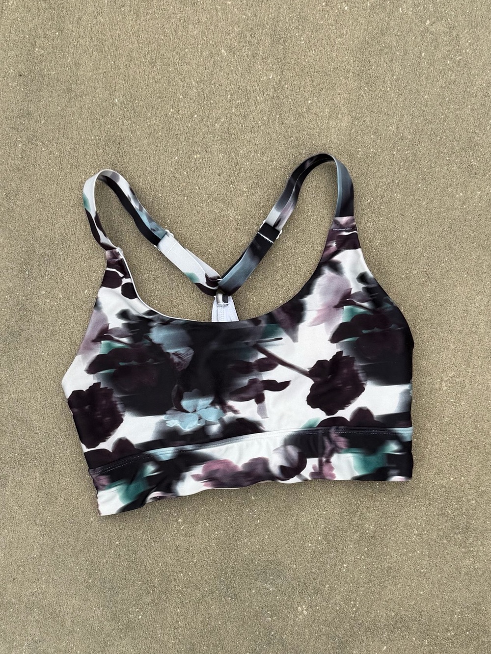 Marika Active Sports Bra Black Teal Purple White Small Removable Cups NWOT